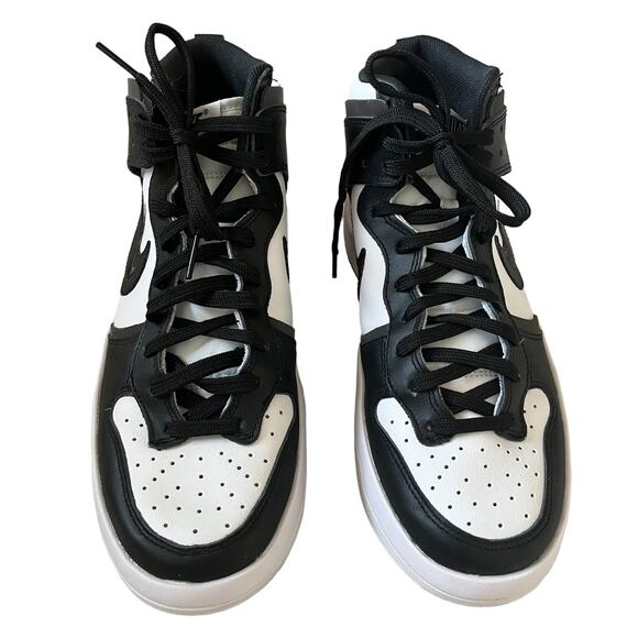 Nike Dunk High Up Panda Black and White Sneakers Size 9.5 - Picture 2 of 9